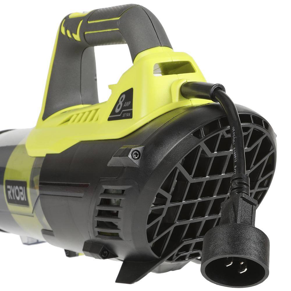 RYOBI 135 MPH 440 CFM 8 Amp Corded Electric Jet Fan Blower RY421021