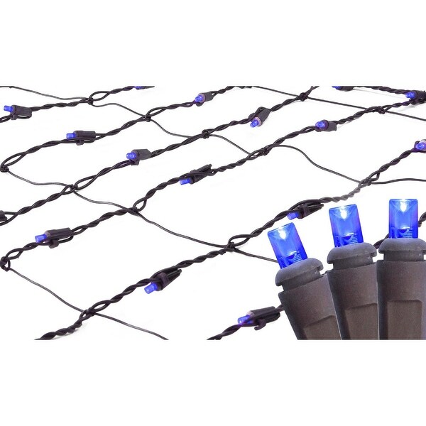 2' x 8' Blue LED Tree Trunk Wrap Christmas Net Lights