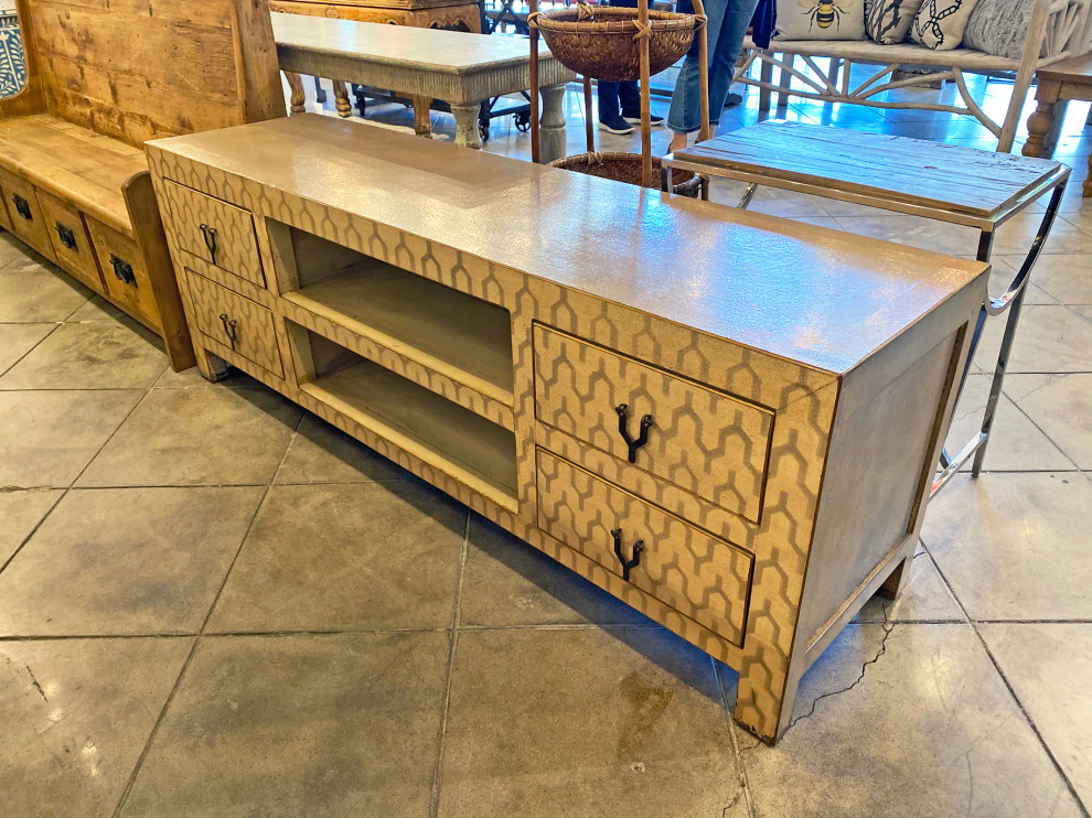 Patterned Elm Media Cabinet   Mediterranean   Media Cabinets   by Design Mix Furniture  Houzz