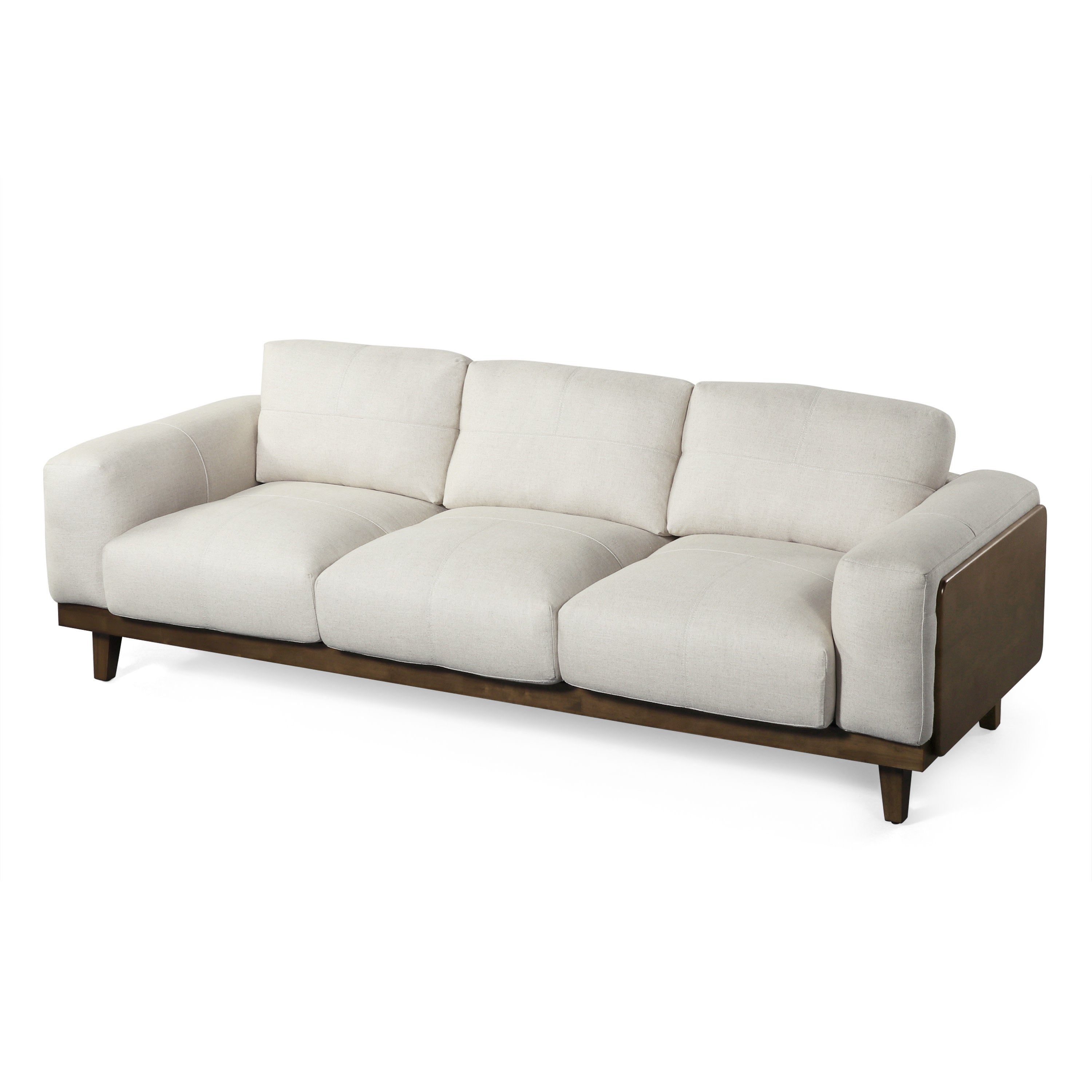 Connor Contemporary Upholstered Oversized 3 Seater Sofa