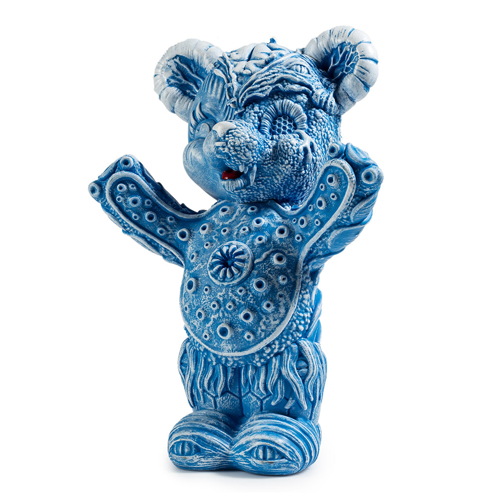 Free Hugs Bear Art Figure by Frank Kozik - Blue Edition