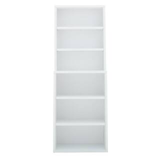 ClosetMaid 82 in. H x 30 in. W x 14 in. D White Wood 6-Cube Storage Organizer 13505