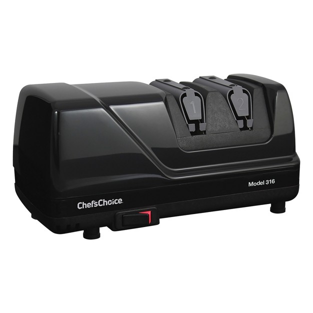 Chef x27 schoice Model 316 Electric Knife Sharpener In Black 0316000