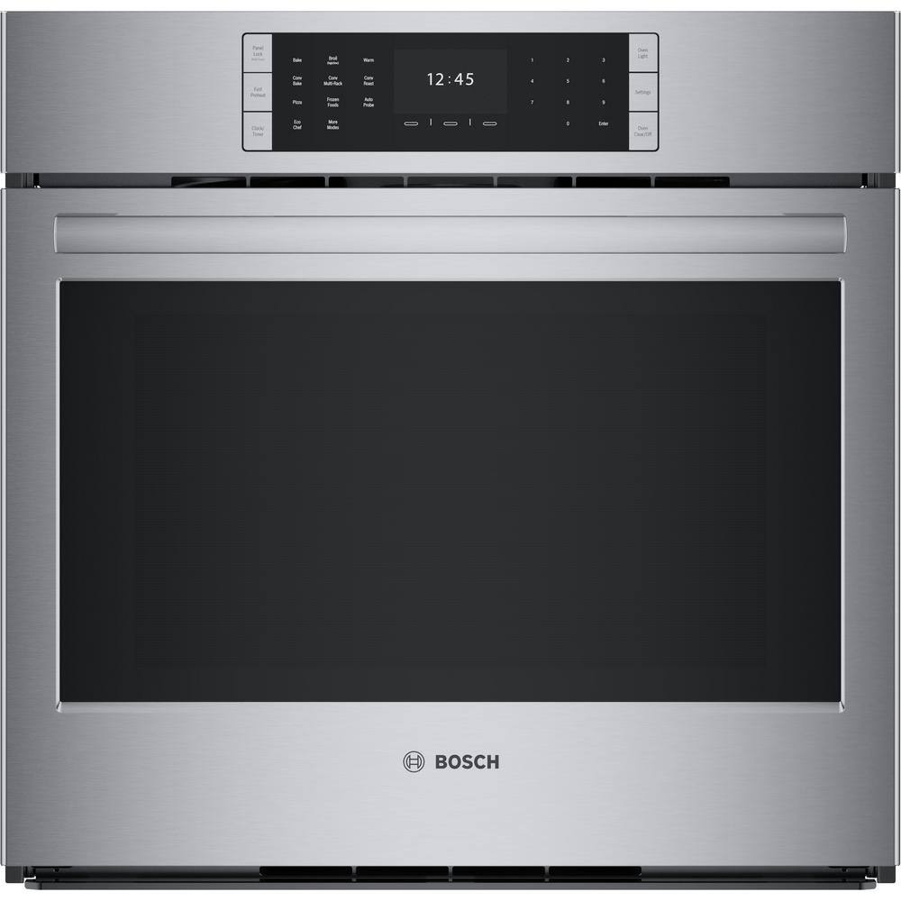 Bosch Benchmark Benchmark Series 30 in. Built-In Single Electric Convection Wall Oven with Air Fry and Self Cleaning in Stainless Steel HBLP454UC