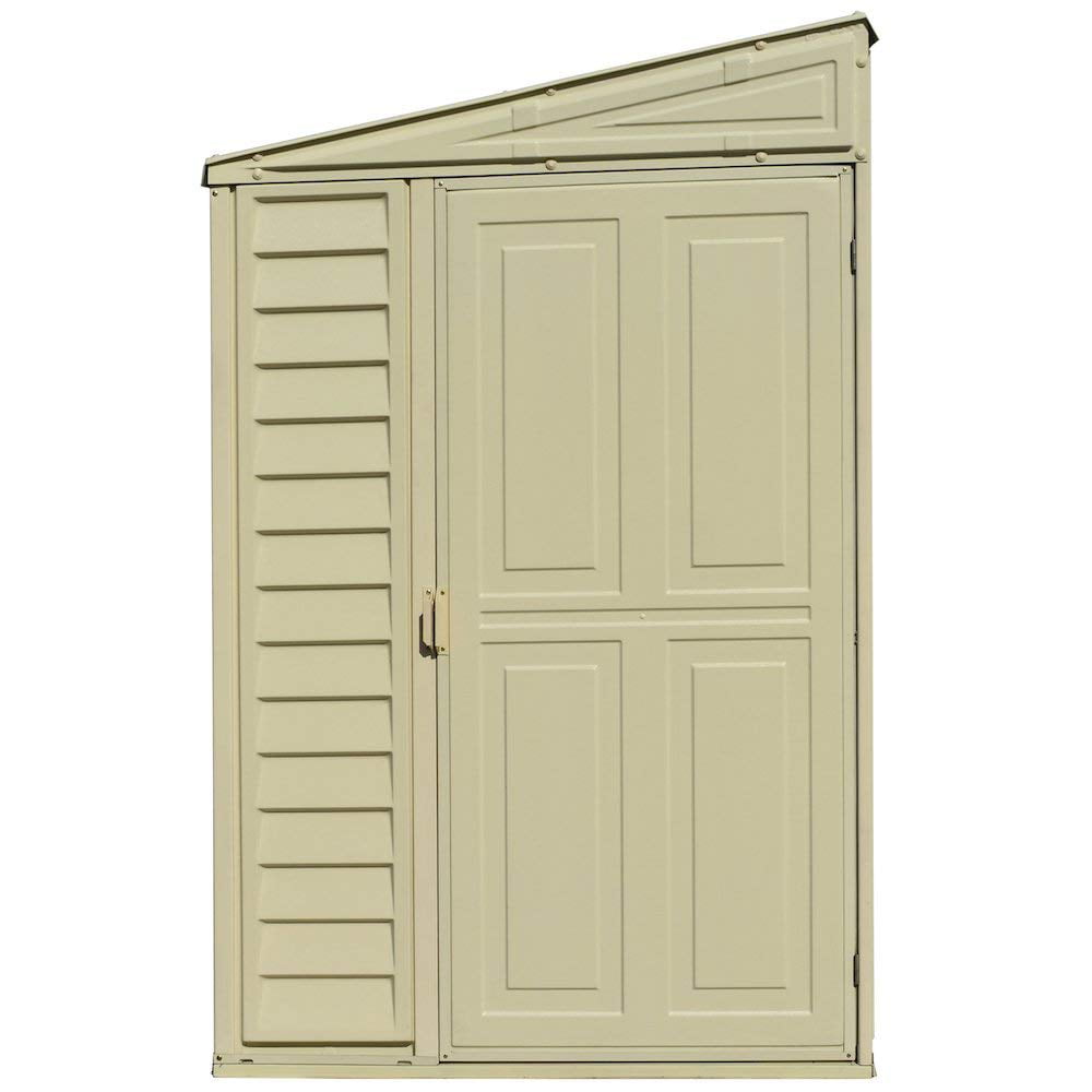 Duramax Building Products SideMate 4 ft. W x 8 ft. D Plastic Lean-To Storage Shed Vinyl