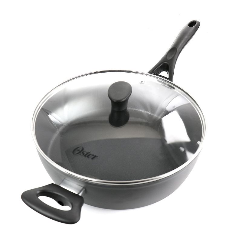 Oster Cocina 4.7 Quart Aluminum Saute Pan with Lid