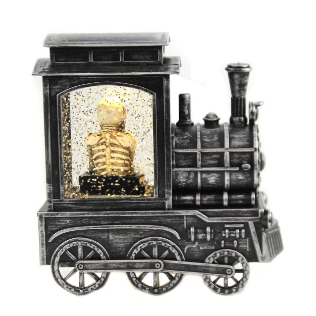 Roman Inc Halloween Halloween Train Skeleton Swirl Roman Inc Water Globe