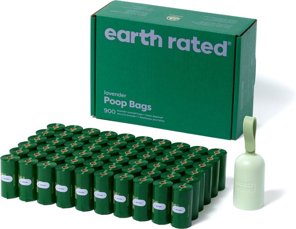 Earth Rated Dog Poop Bag Holder with Dog Poop Bags