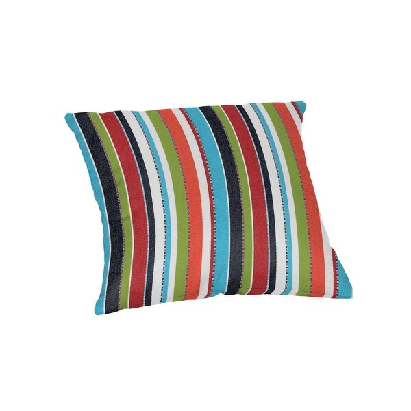 18 inch square Striped Sunbrella Throw Pillow in 20 fabric choices