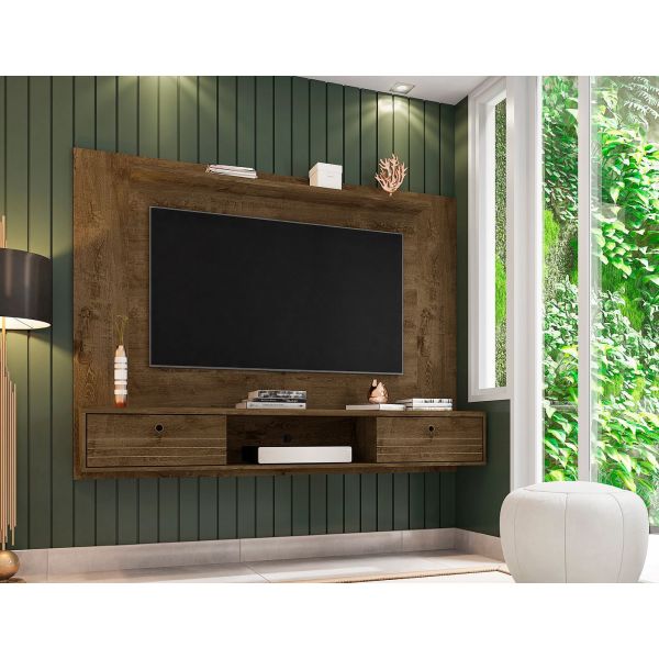 Liberty 70.86 Floating Entertainment Center in Rustic Brown