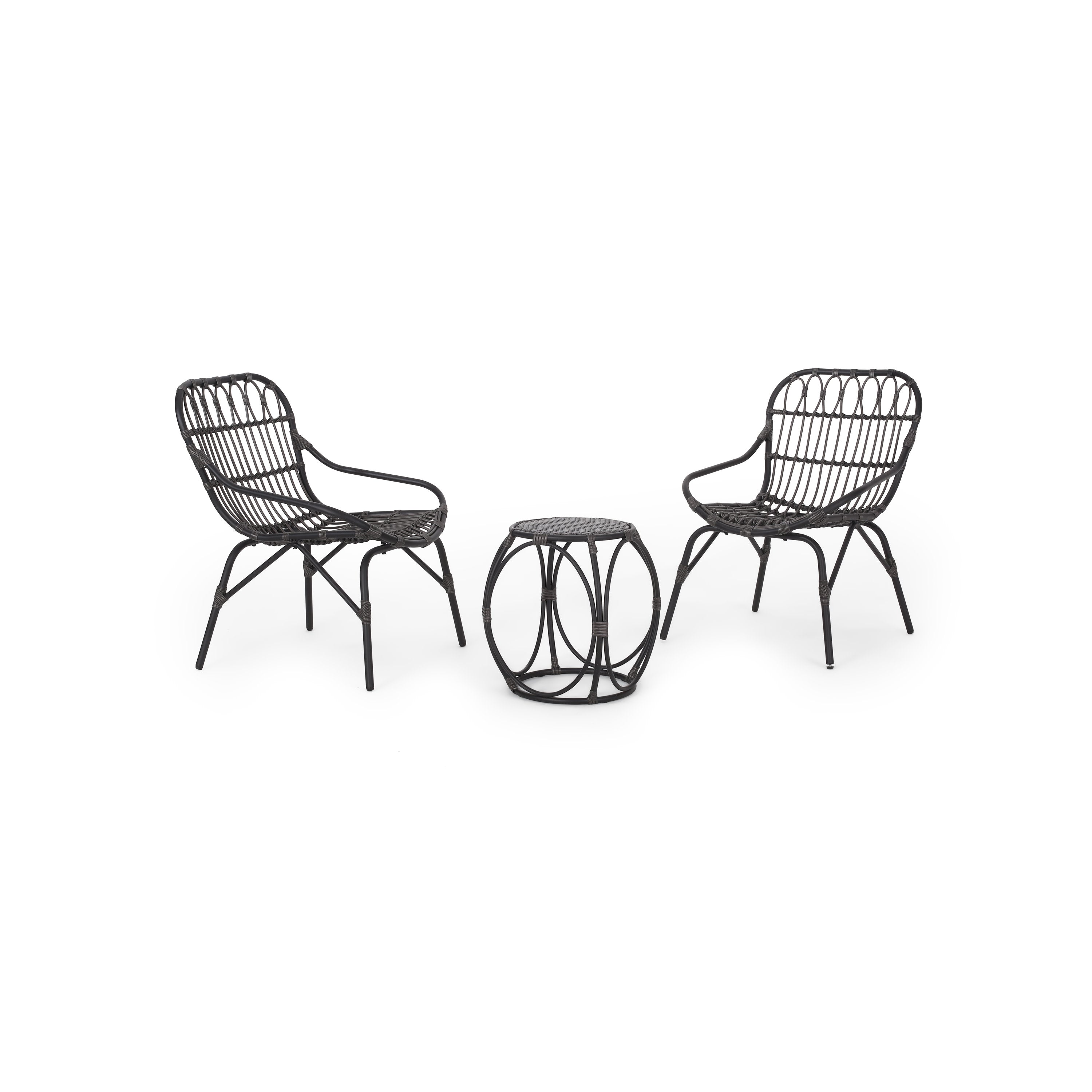 Barrister Outdoor Wicker 3 Piece Chat Set