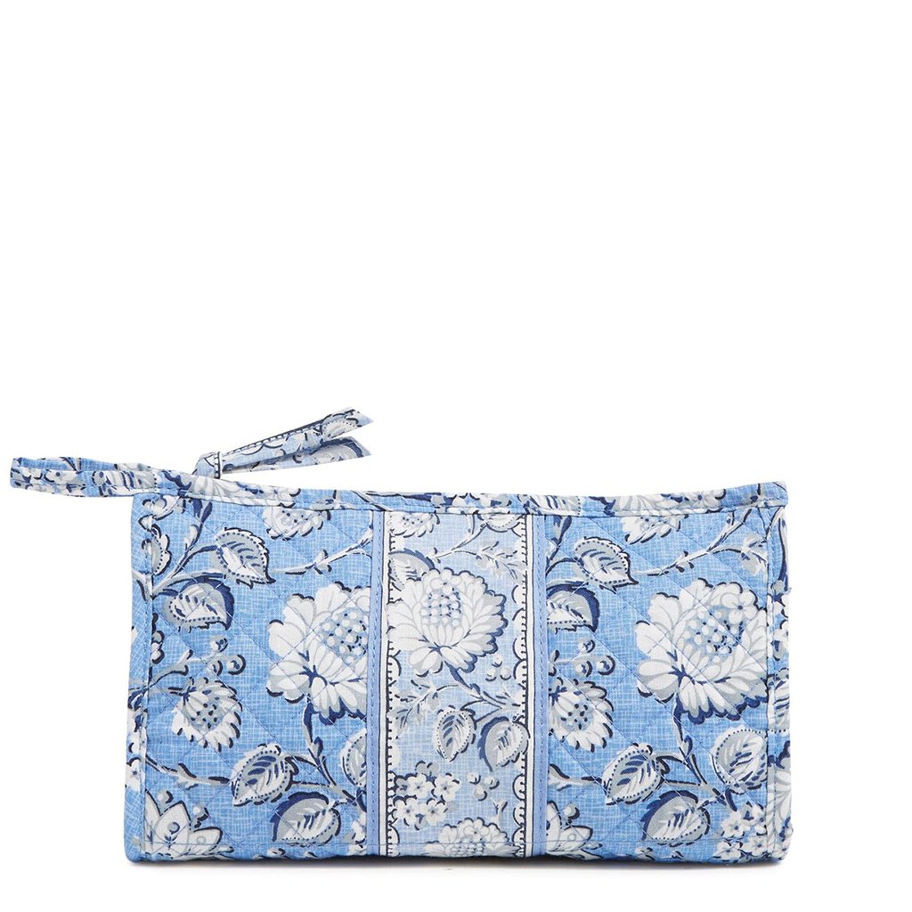 Vera Bradley  Trapeze Cosmetic Bag in Sweet Garden Blue