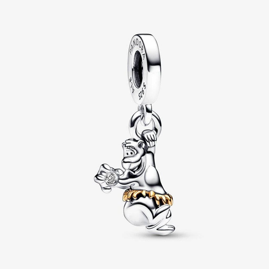 PANDORA  Disney 100th Anniversary Baloo 0.009 ct tw Lab-created Diamond Dangle Charm