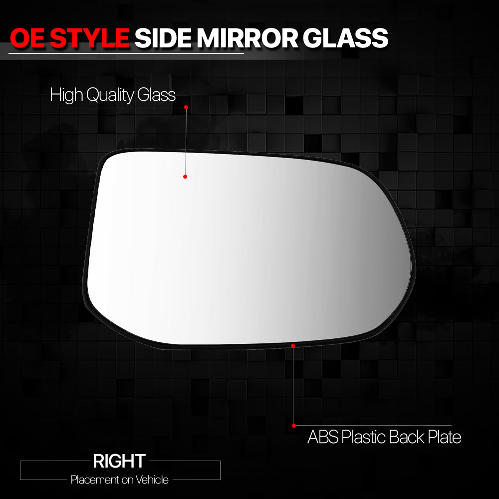 [Right] Passenger Side Mirror Glass OE Style Replacement for 06-11 Honda Civic