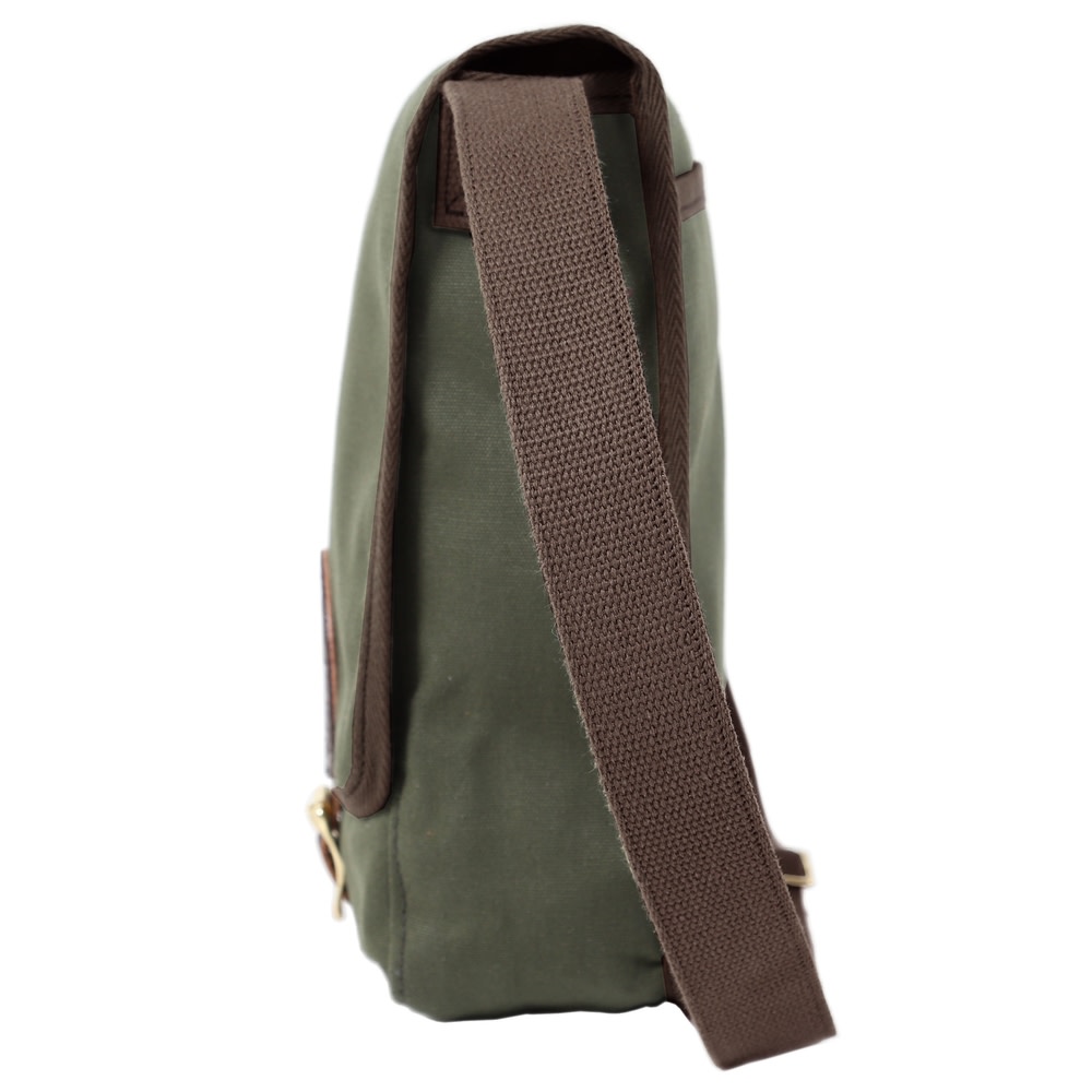 Duluth Pack Haversack with Leather Trim ; Waxed Grey