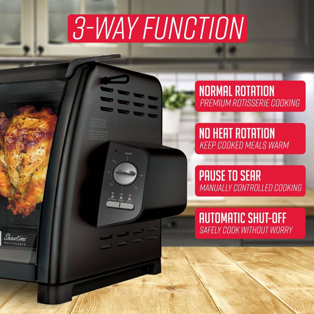 Ronco Series Black Countertop Rotisserie Oven ST5500BLK