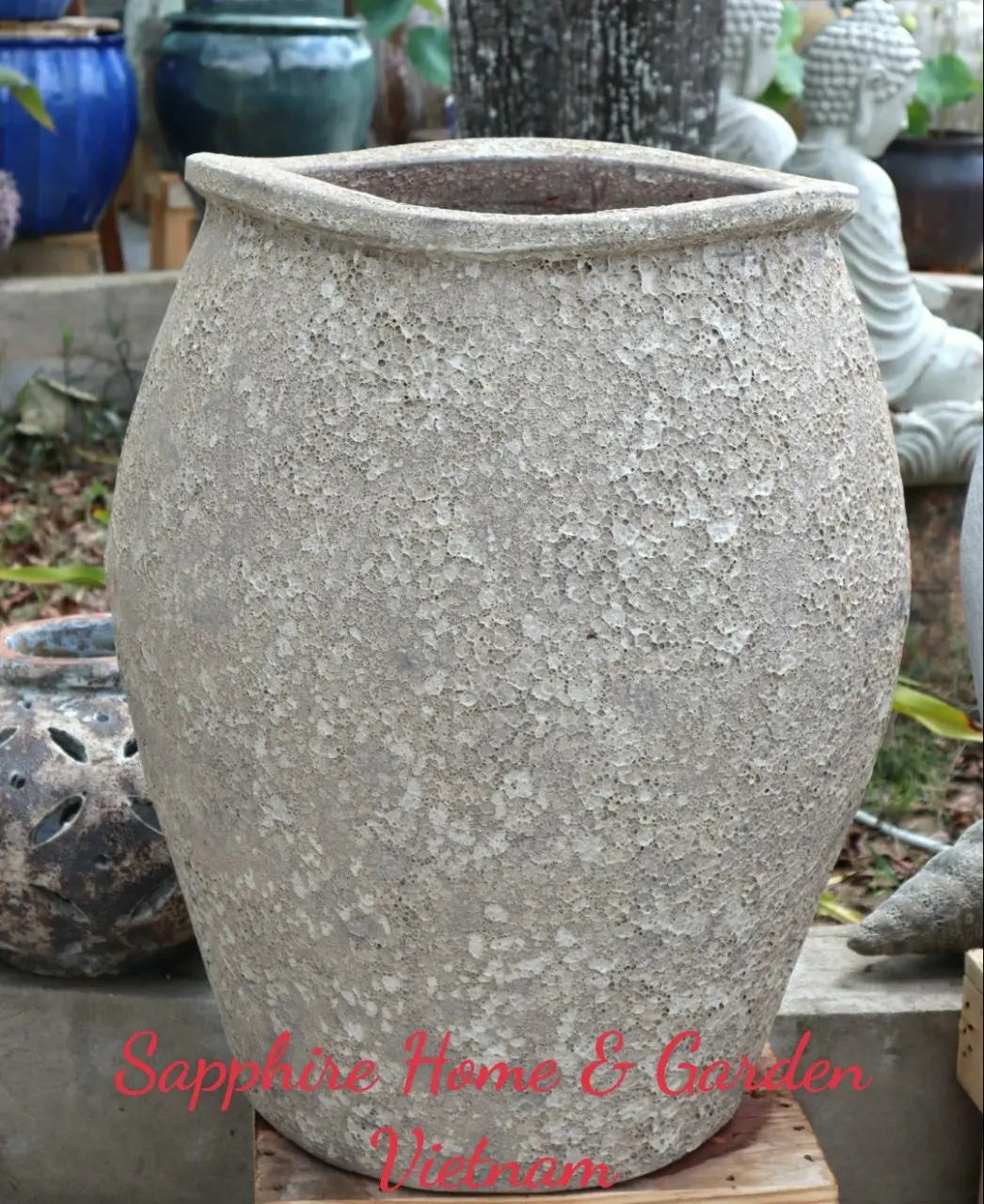 Best seller Ceramic Pots for Plants Garden outdoor pottery Large Urns Atlantis Pots / Glazed Pots wholesales distributor