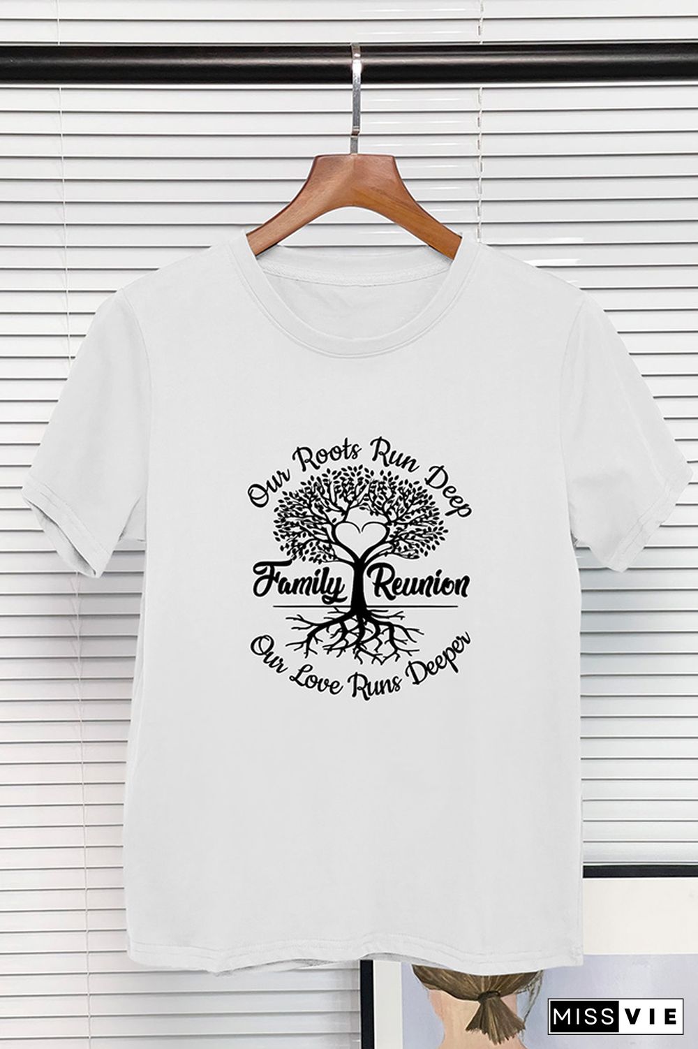 Family Reunion Tree Print Graphic Tee