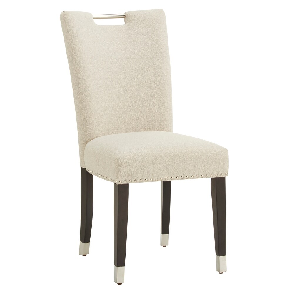 Willa Heathered Weave Parson Dining Chair (Set of 2) by iNSPIRE Q Bold