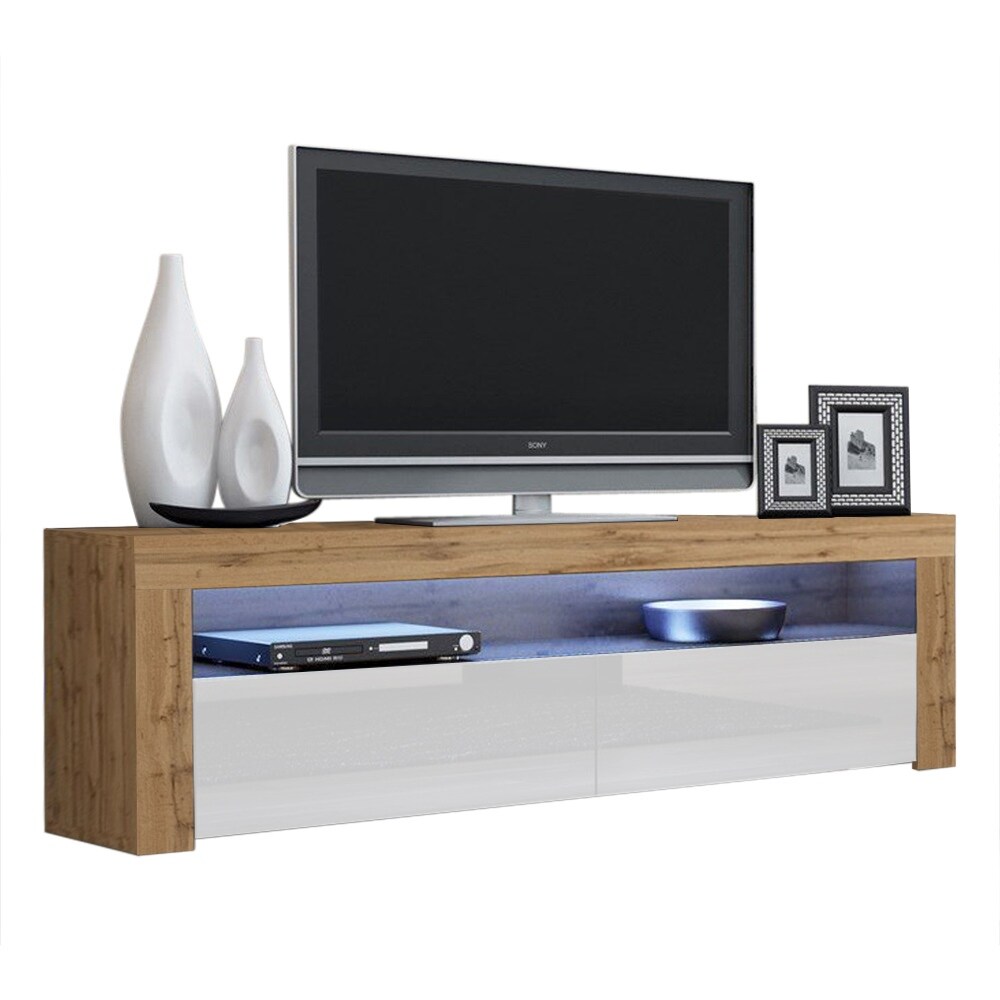 Milano Classic Modern 16 color LED 63 inch TV Stand