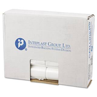 Inteplast Group 10 Gal. 6 mic 24 in. x 24 in. Natural High-Density Commercial Can Liners (1000Carton) IBSEC242406N