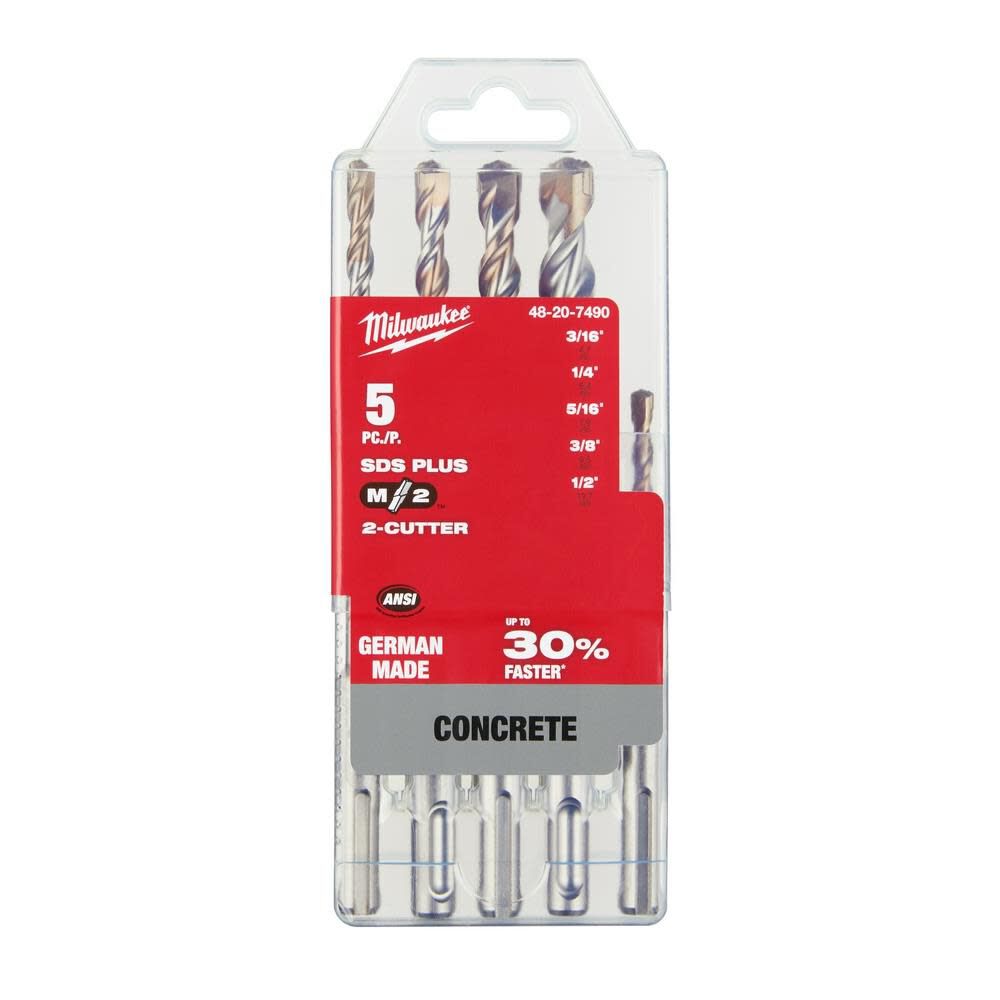 MW 5-Piece SDS-Plus M/2 Kit 48-20-7490 from MW