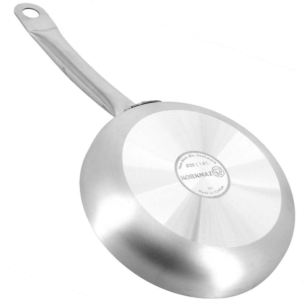 12 Inch Pro Professional Series Tava and Frypan in Brushed Silver