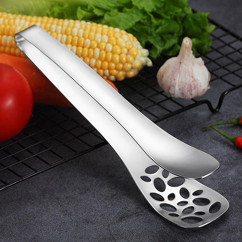 Stainless Steel Food Clip BBQ Buffet Food Serving Tong Kitchen Clamp Utensil