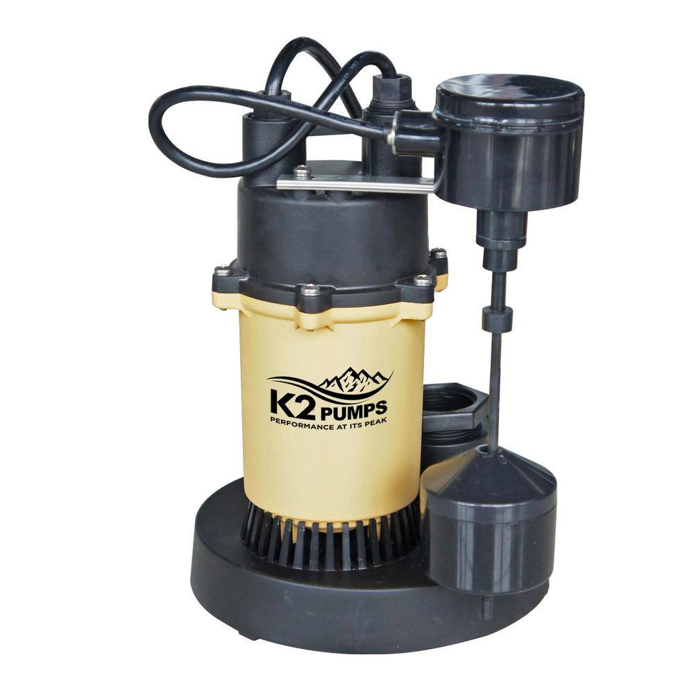 K2 13 HP Aluminum Sump Pump with Vertical Float Switch SPA03301VDK