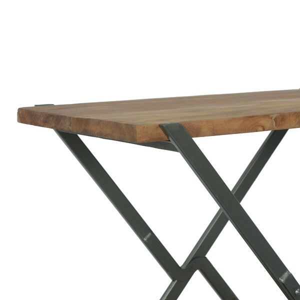 Oxbow Modern Industrial Handcrafted Wood Side Table by Christopher Knight Home - 26.00