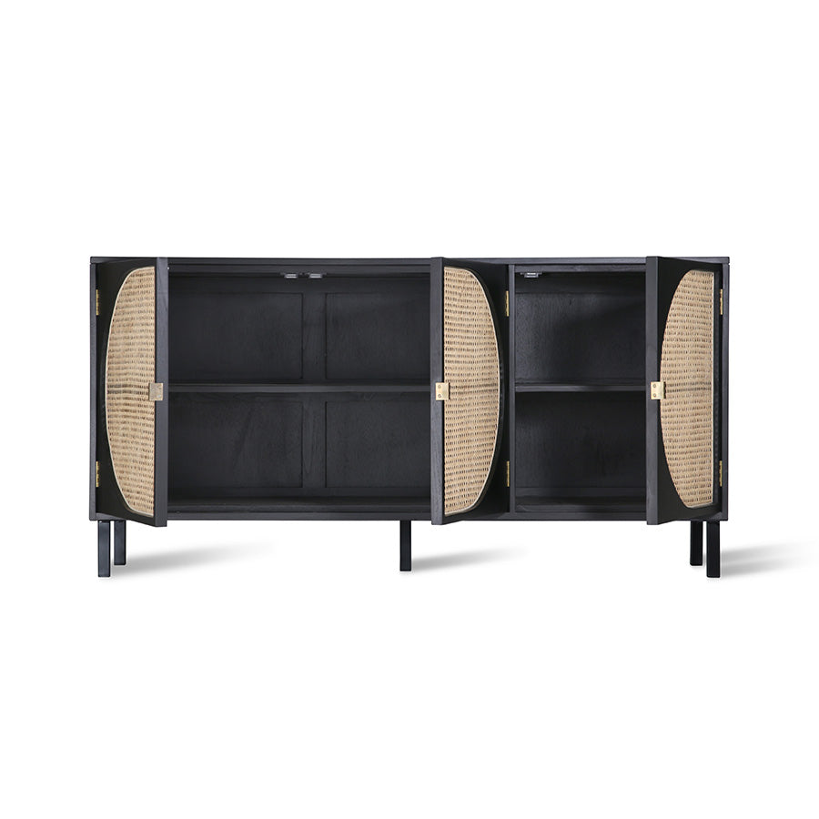 Webbing sideboard - black