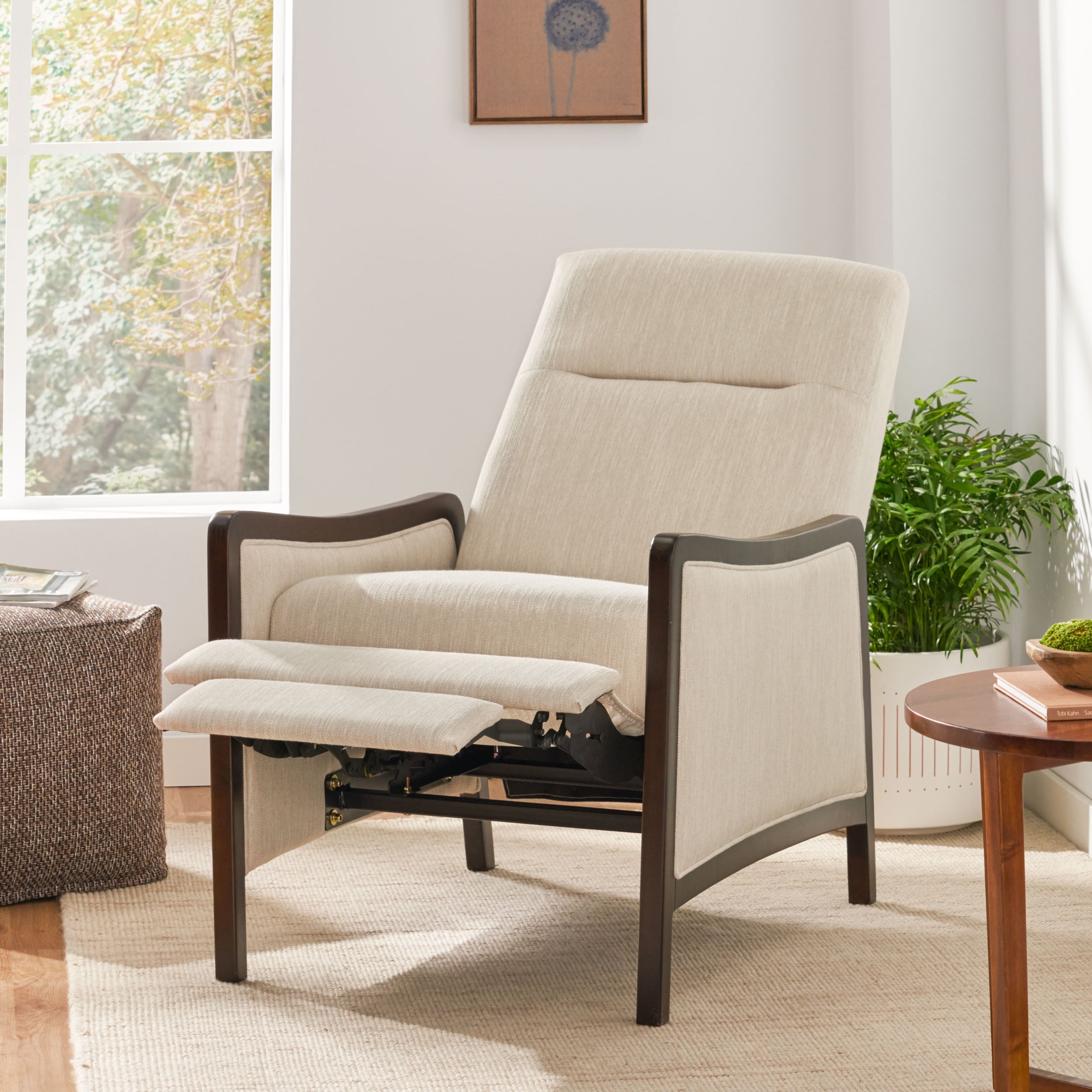 Drury Contemporary Upholstered Pushback Recliner