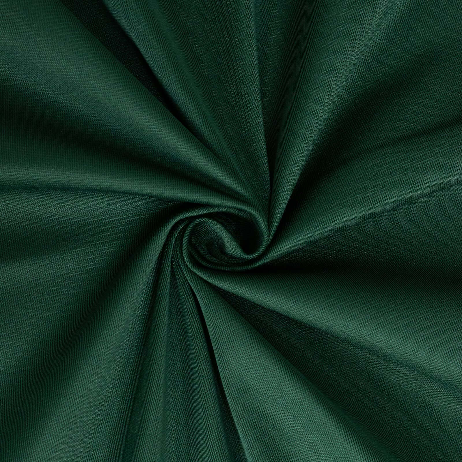 Hunter Emerald Green Premium Scuba Round Tablecloth, Wrinkle Free Polyester Seamless Tablecloth 120