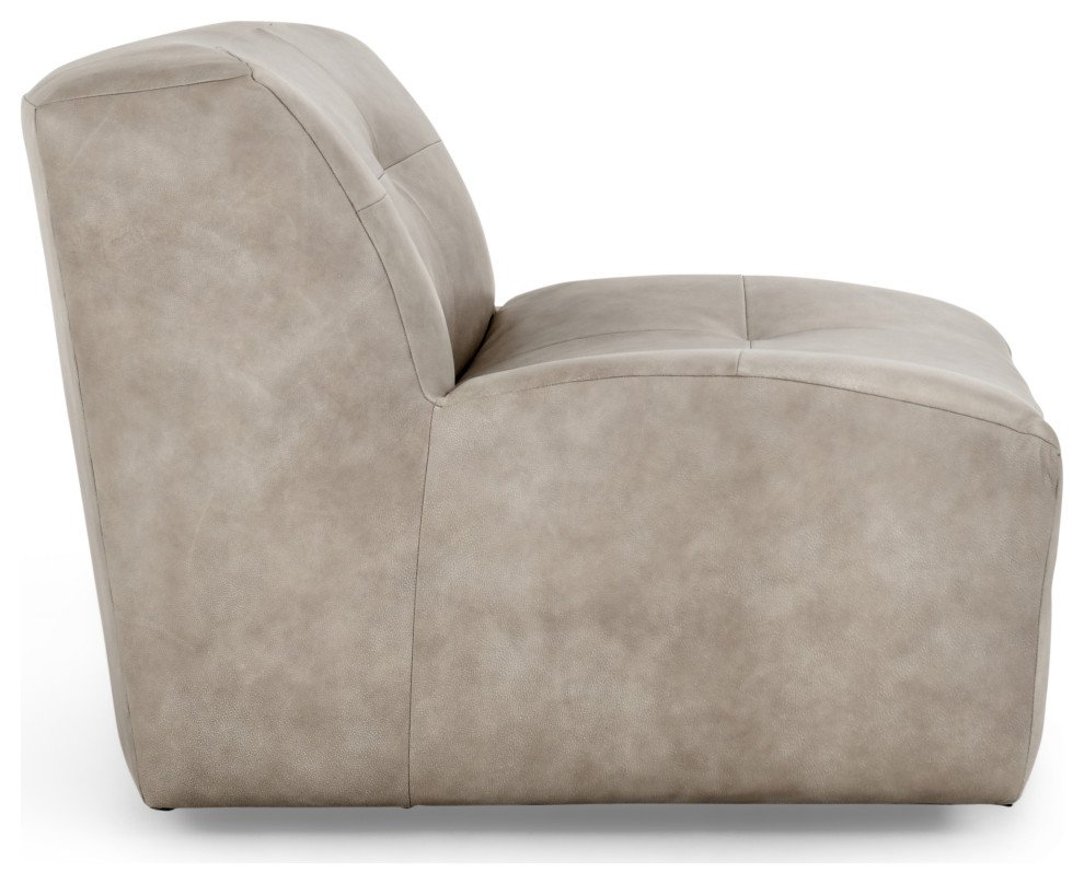 Gabriel Swivel Accent Chair Sand by Kosas Home   Contemporary   Armchairs And Accent Chairs   by Kosas  Houzz