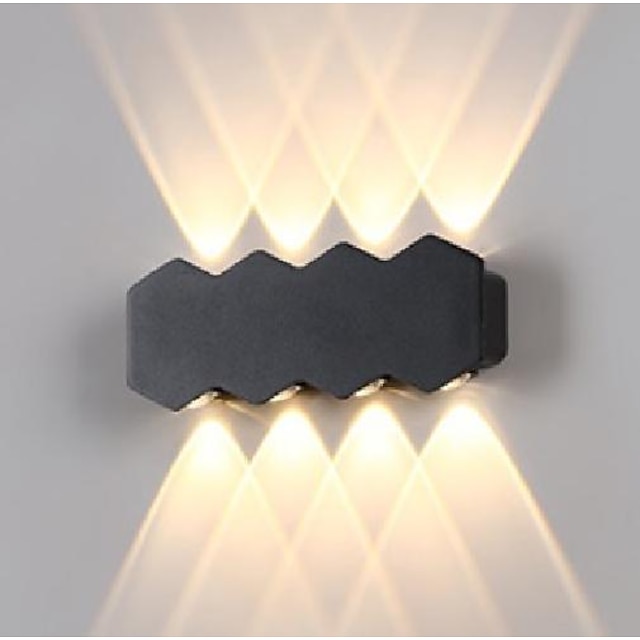 LED Outdoor Wall Light 4/6/8  3 Color Light 2/3/4 Head IP65 Waterproof  Wall Lighting 110-240V