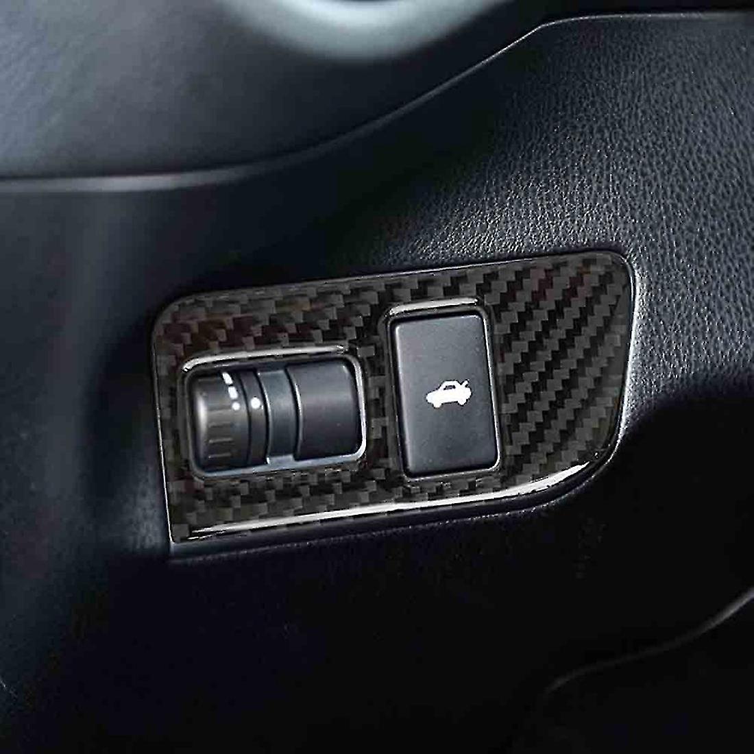 Carbon Fiber Car Trunk Button Switch Cover Trim Sticker Decoration For Brz 86 2016-2020 Accessories