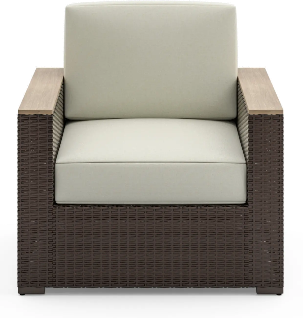 Palm Springs Brown Outdoor Arm Chair