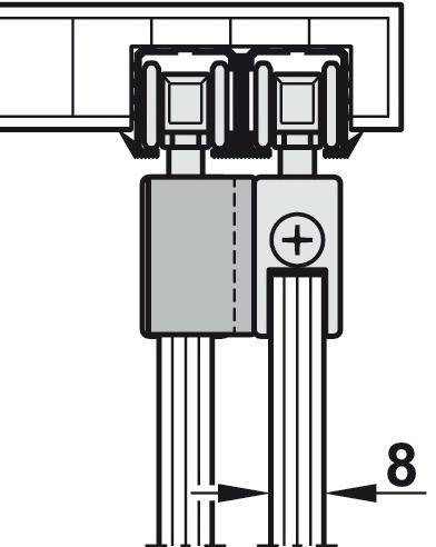 Hafele Sliding Door Hardware  Slido F Line21 20D  ...