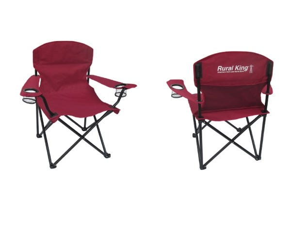 RK Logo Red Folding Chair WDB-RK-RED