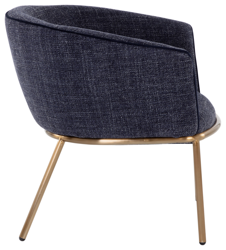 Nadine Lounge Chair Chacha Navy   Contemporary   Armchairs And Accent Chairs   by Sunpan Modern Home  Houzz