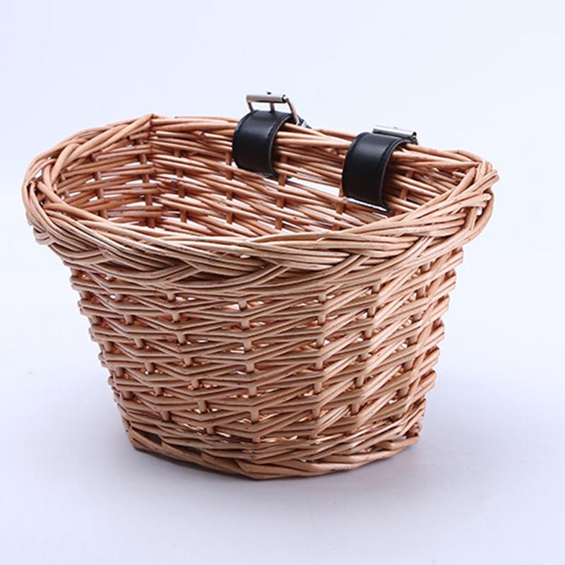 Wicker Basket -  Wicker Basket for Kids Bicycle， Scooter， Tricycle， Glider Bike， Stroller  Wicker Basket - Creative Wicker Basket for Kids Bicycle， Scooter， Tricycle， Glider Bike， Stroller