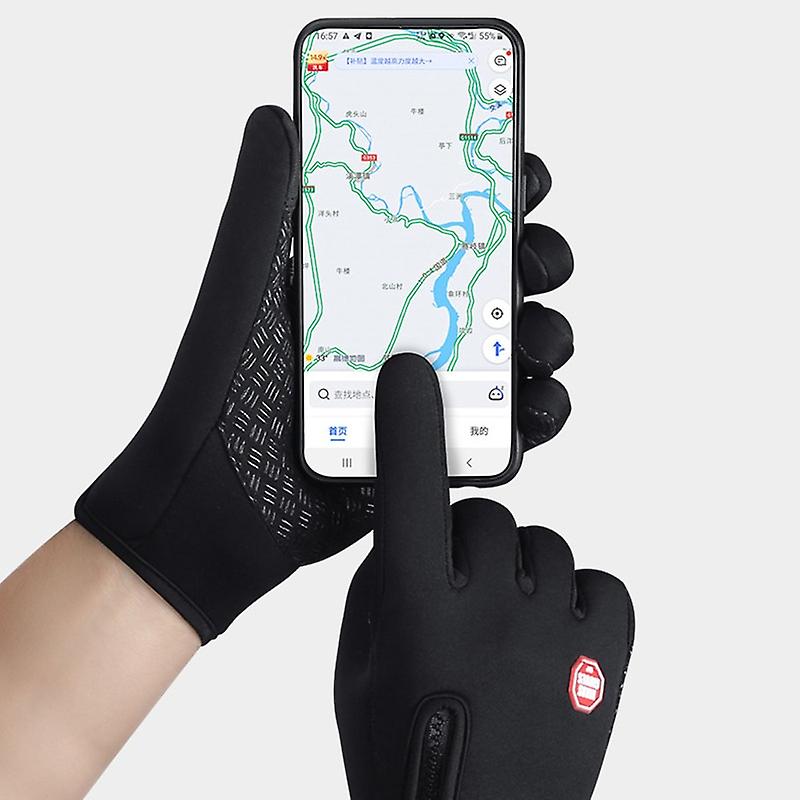 Winter Gloves For Men Women Touchscreen Warm Outdoor Cycling Driving Motorcycle Cold Gloves Windproof Non-slip Womens Gloves