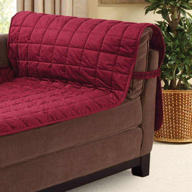 Antimicrobial Quilted Armless Chaise Furniture Protector Sure Fit