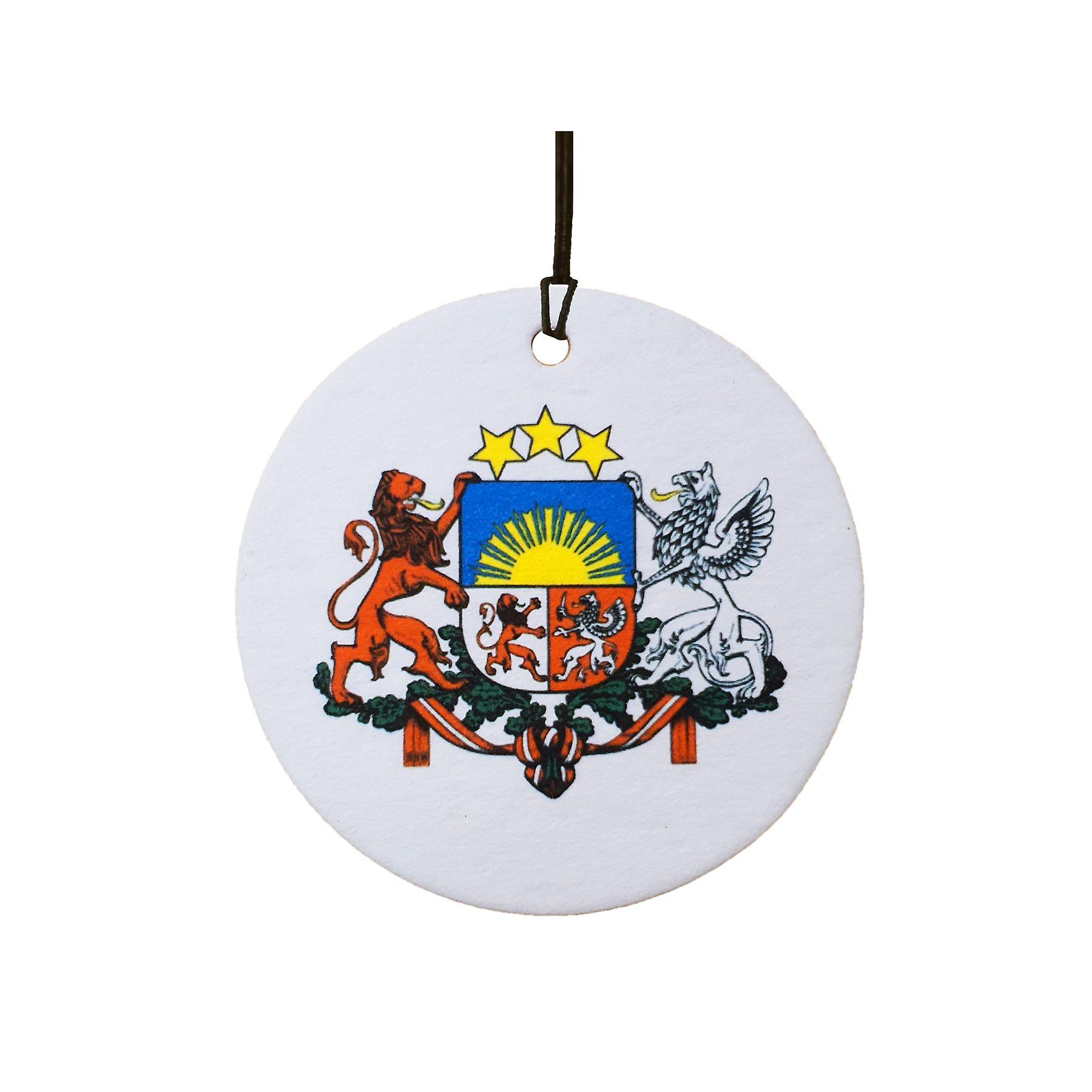 Latvia Coat Of Arms Car Air Freshener