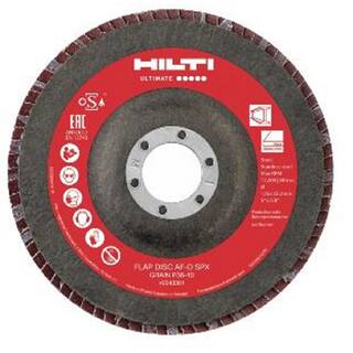 Hilti 4-12 in. x 78 in. 80-Grit Type 29 Flap Disc SPX Ultimate Pack (10-Piece) 2243287