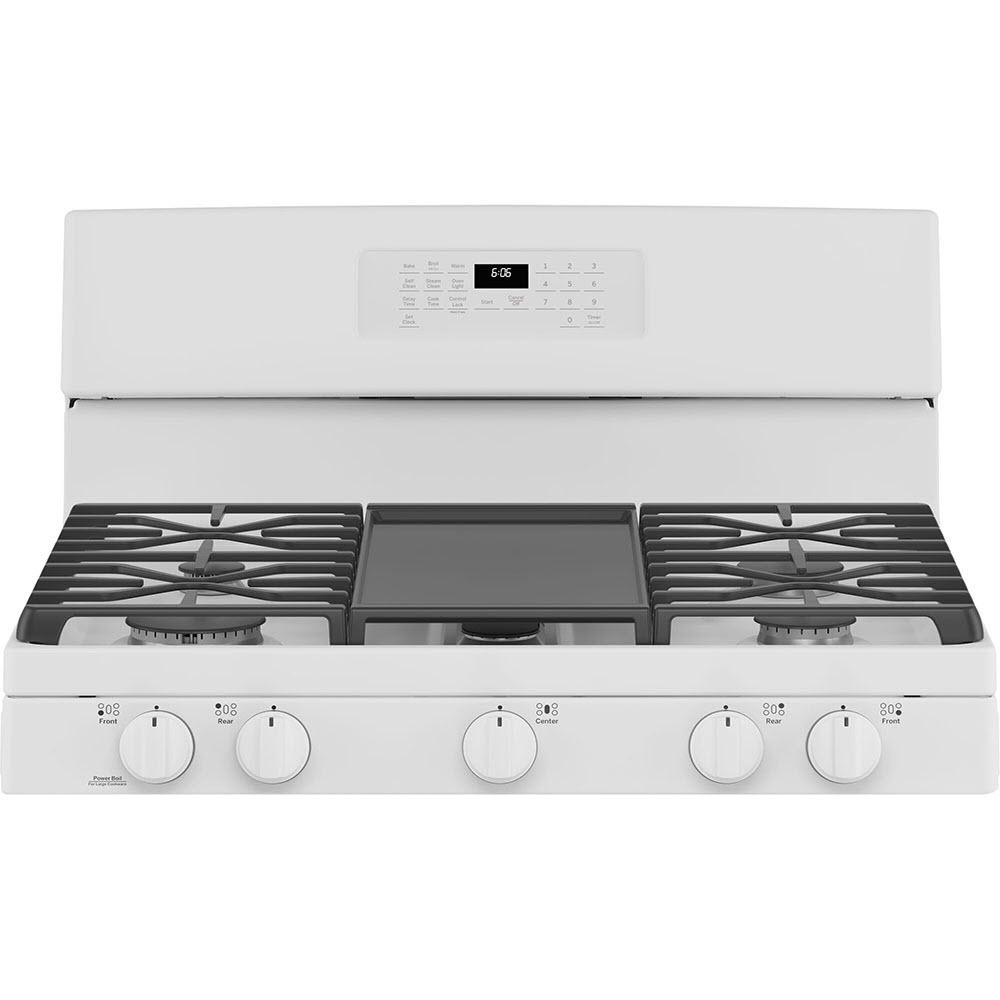 GE 30-inch Freestanding Gas Range with Self-Clean Oven JCGB660DPWW