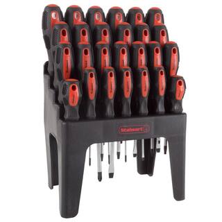 Stalwart Screwdriver Set with Stand and Magnetic Tips (26-Piece) HW5500019