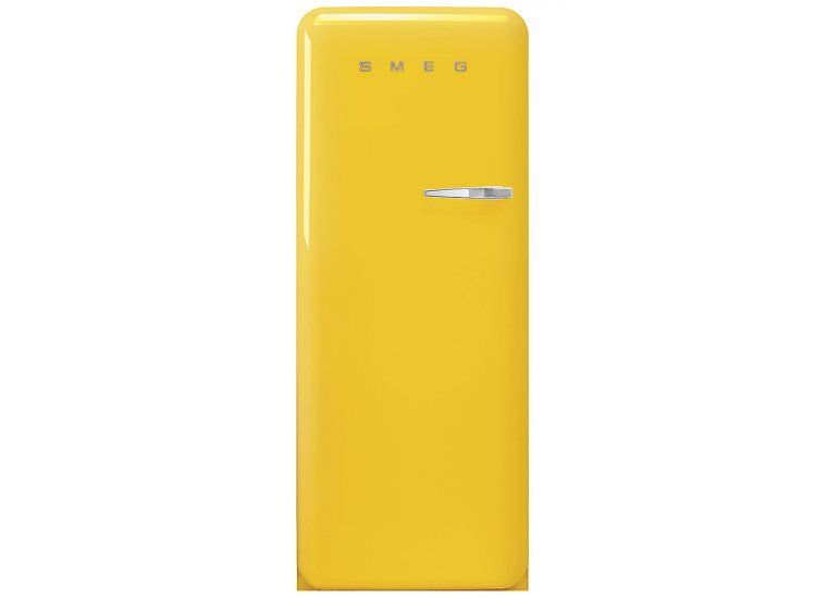 Smeg 50's Retro Style Aesthetic Yellow Left-Hinge Refrigerator