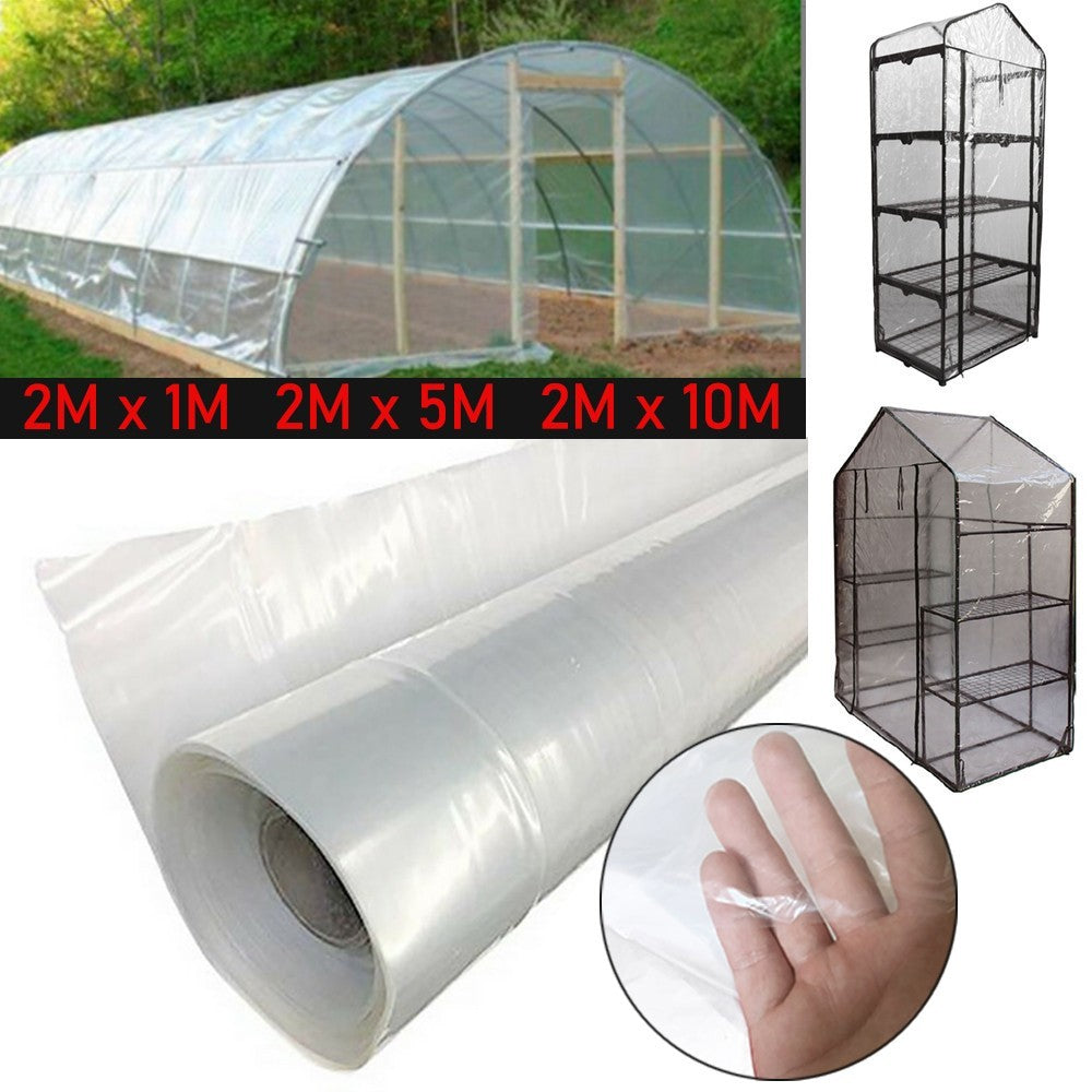 Ruibeauty Greenhouse Clear Plastic Poly Film Polytunnel Poly Hot House Cover VARIOUS LENGT,6.56x19.68Ft