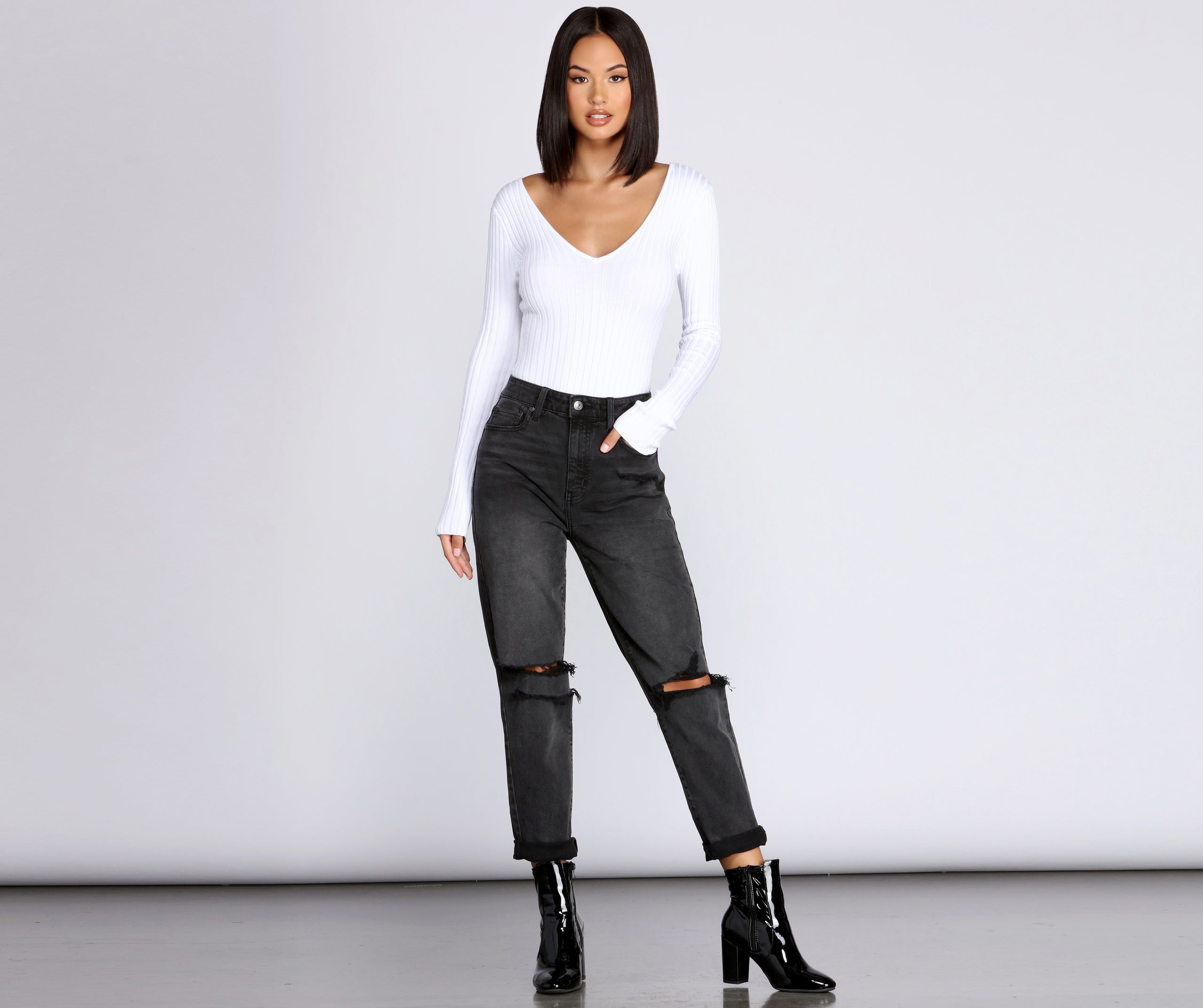 Basic Babe Sweater Bodysuit